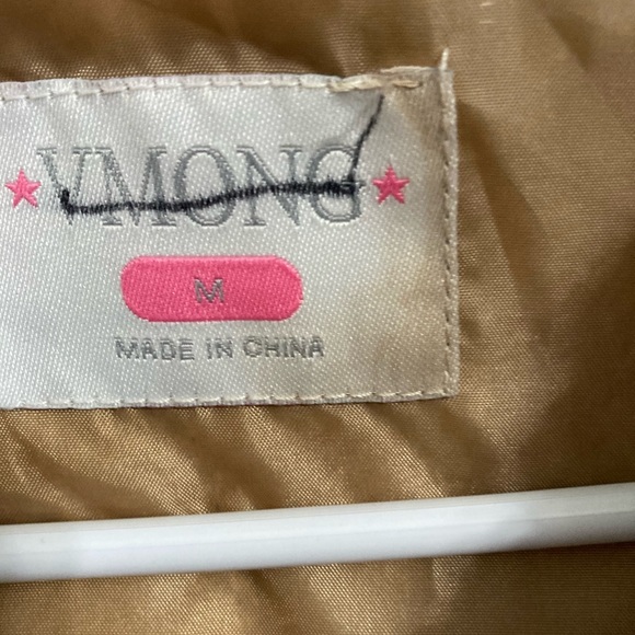 NWOT Vmong size medium Brown Teddy bear jacket - Picture 5 of 11